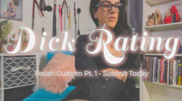 Person sitting in a room with 'Dick Rating' text overlay.