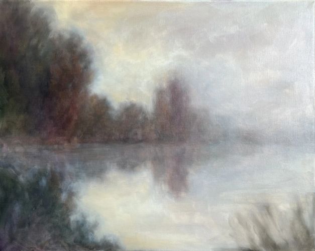 "Morniing Mist" original oil painting by Mary Skomerza