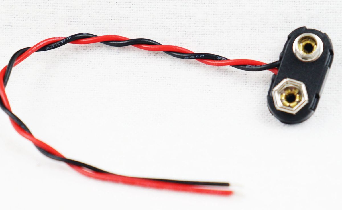 Replacement 9 Volt Battery Connector 9v Clip Bare END Hard TType