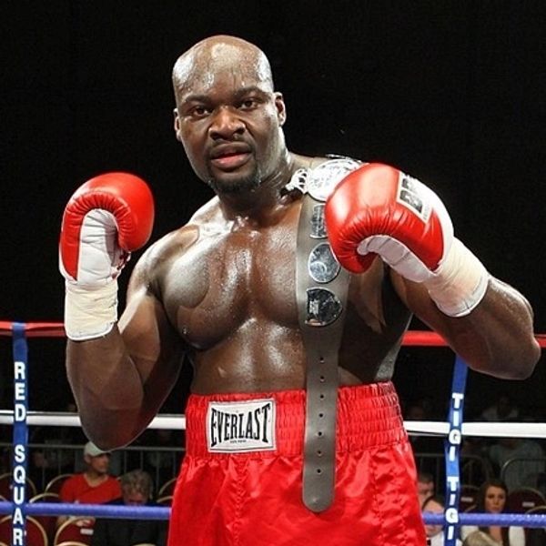 Professional boxer Larry Olubamiwo