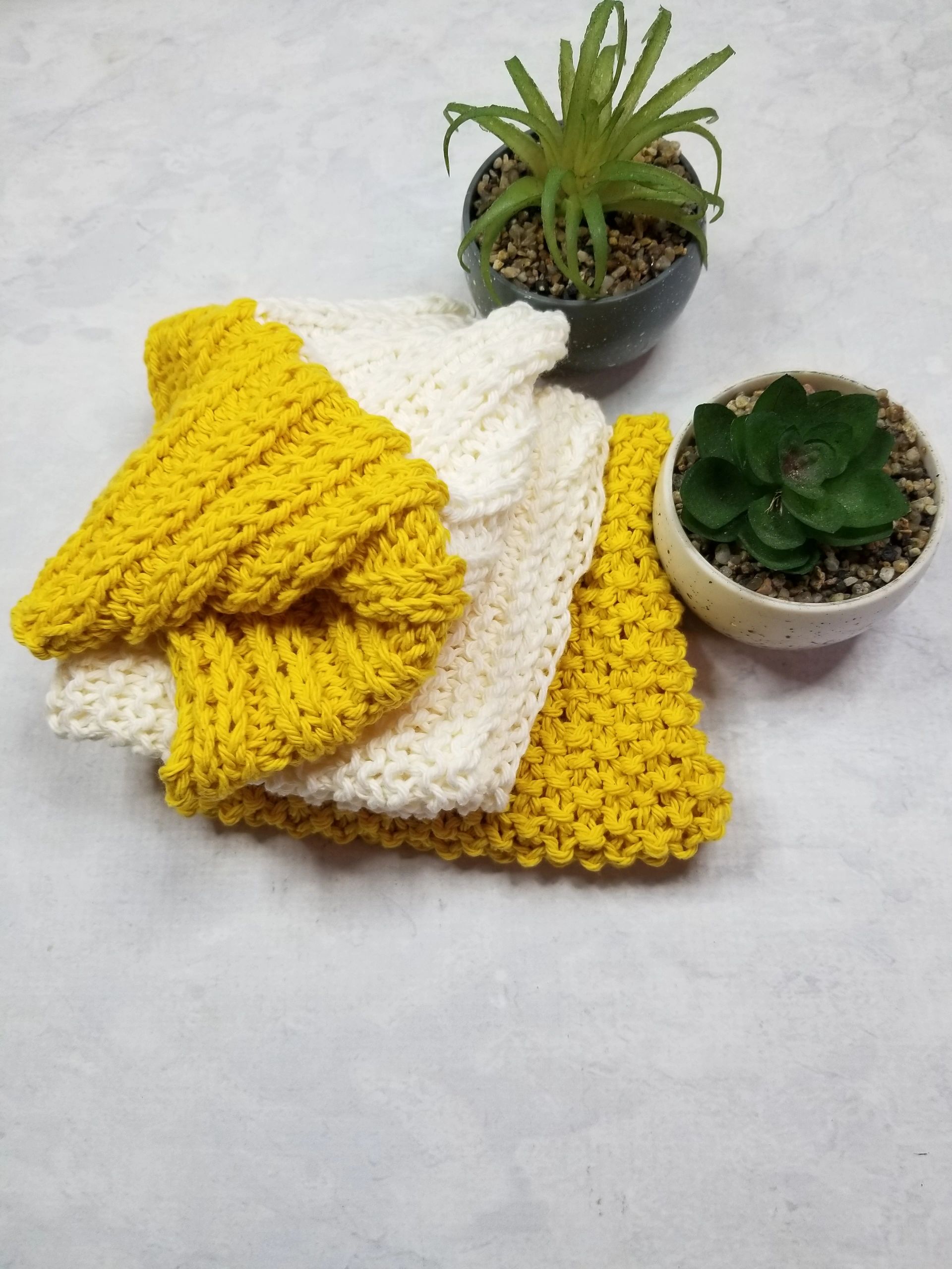 FREE 3 Easy Ways How To Knit Dishcloths For Beginners