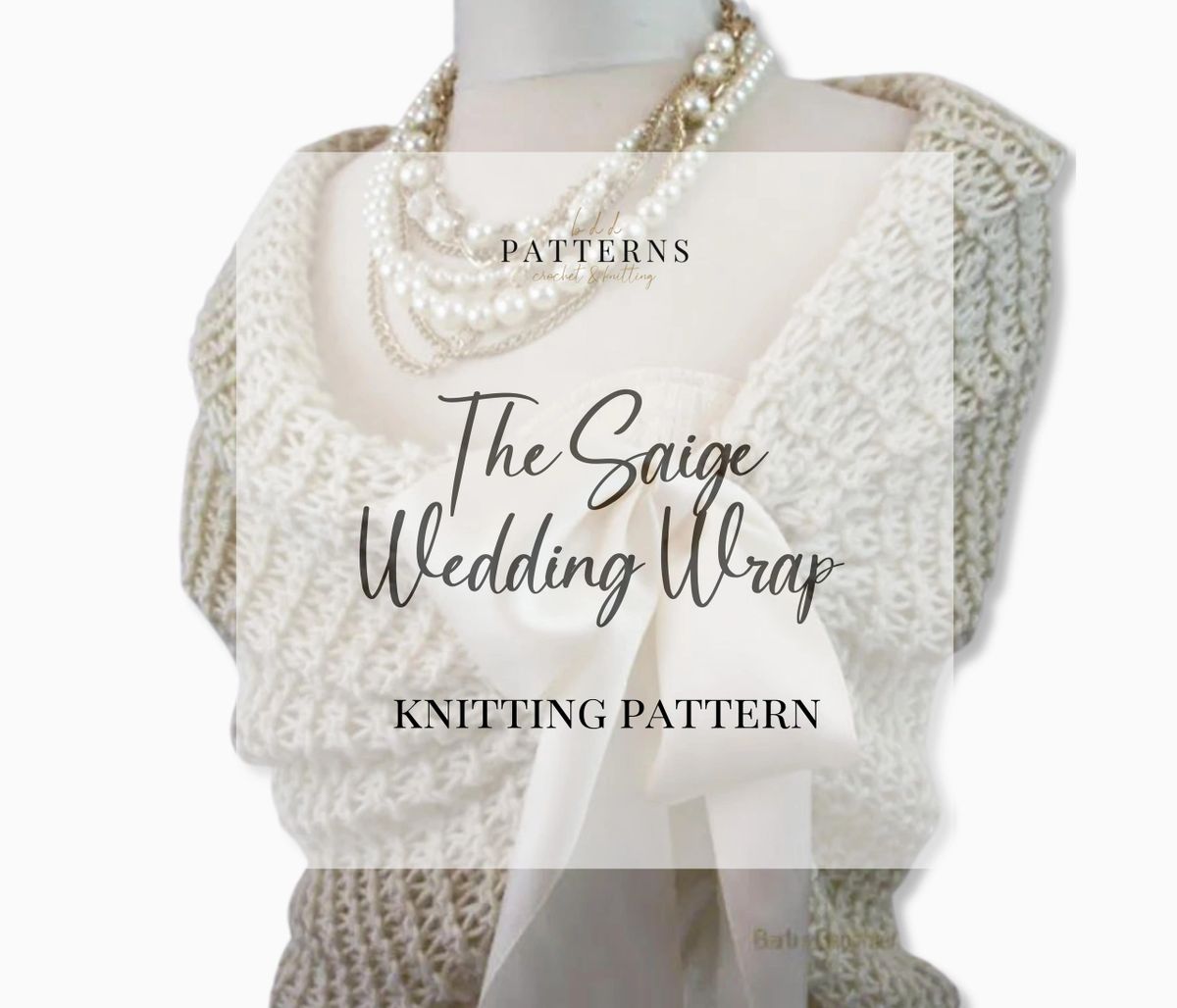 Wedding Shawl Knitting Pattern The Saige