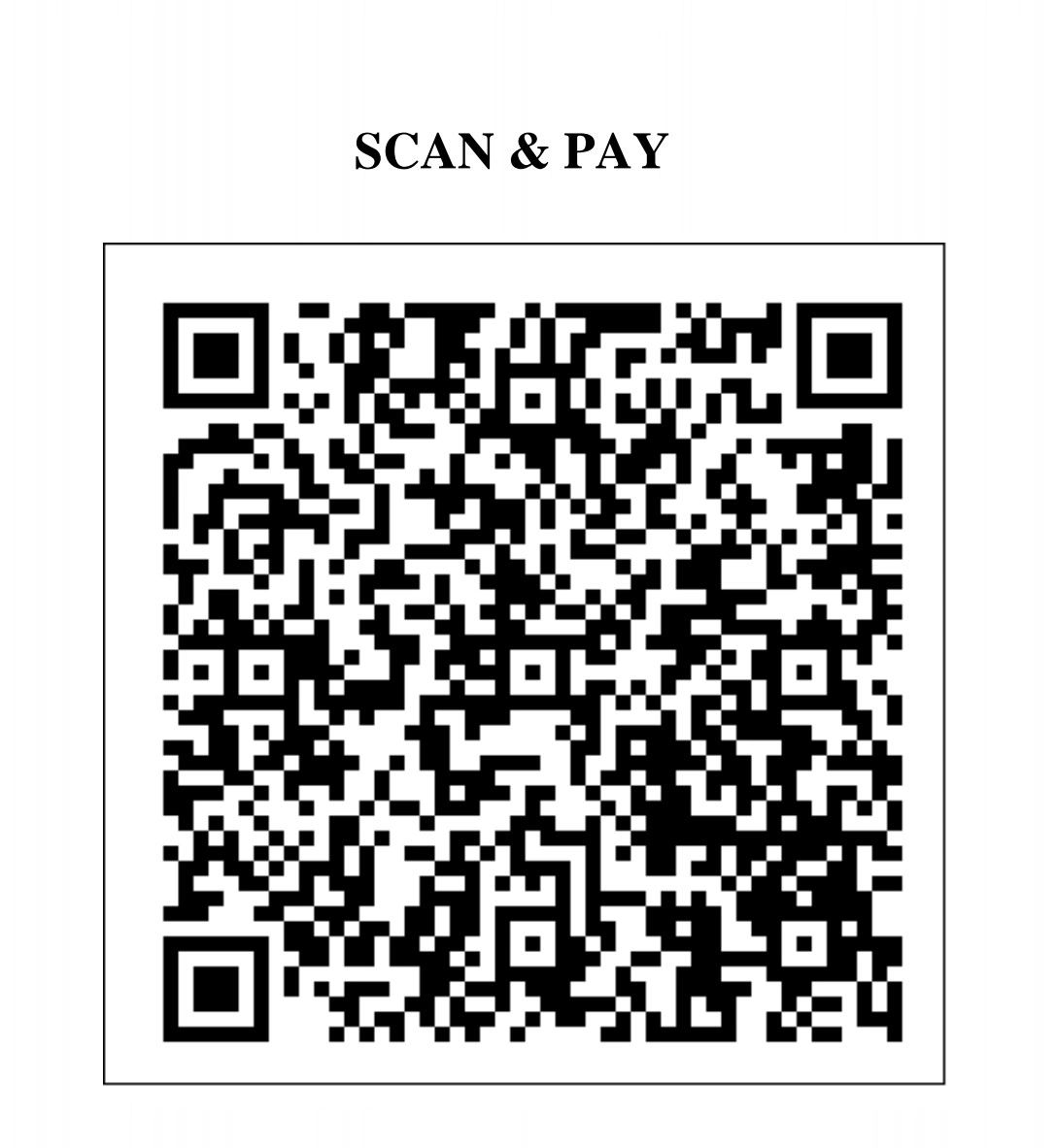 QR code for scan and pay functionality.