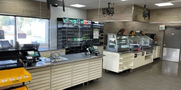 The inside of a newly remodeled 7-11