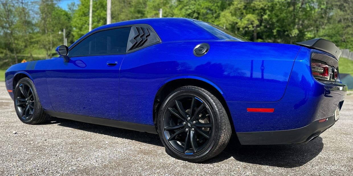 paint correction on dodge challenger