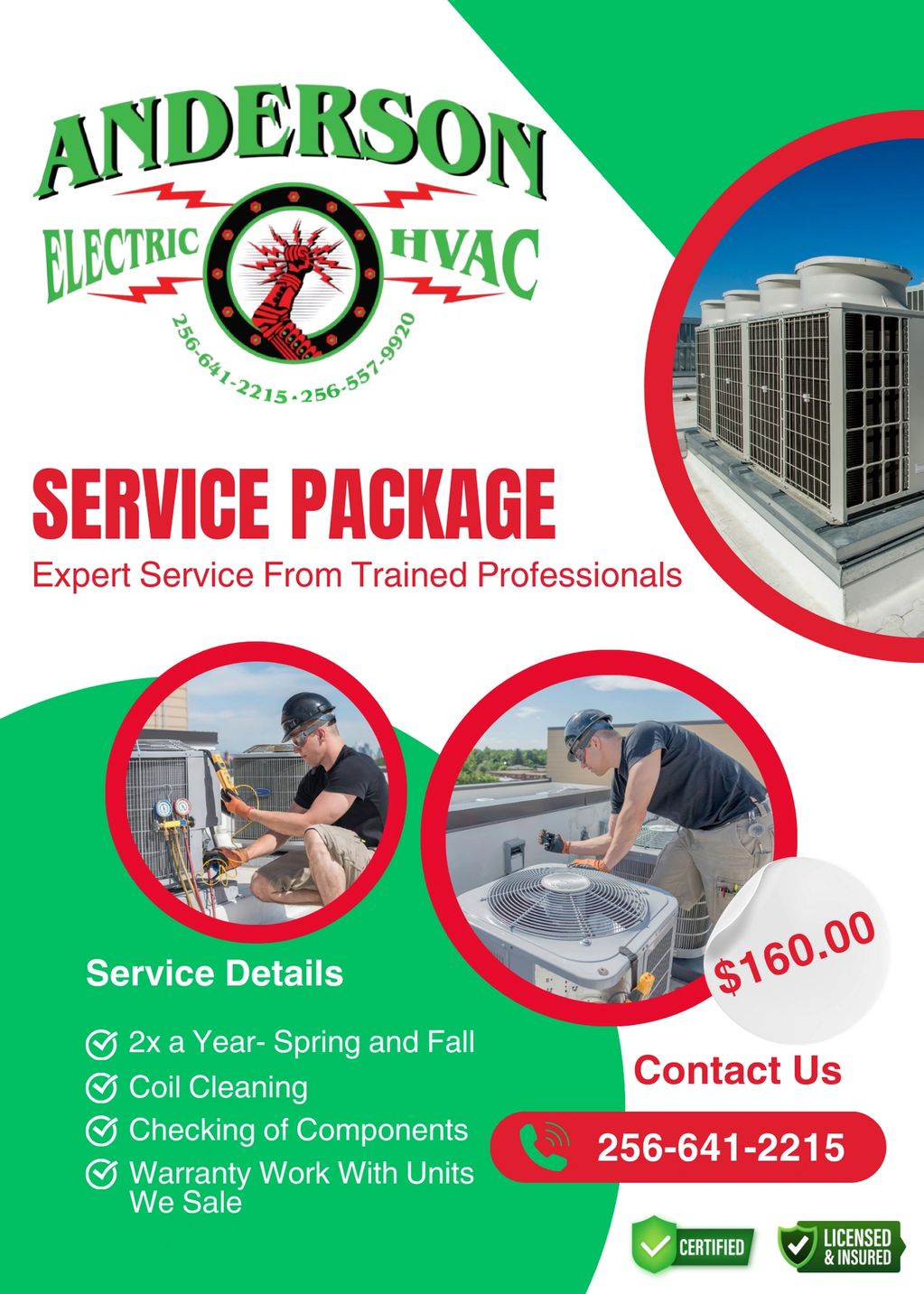 Have your HVAC serviced without having to think twice about it.