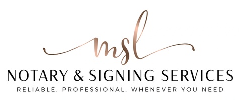 MSL Mobile Notary Signing Services