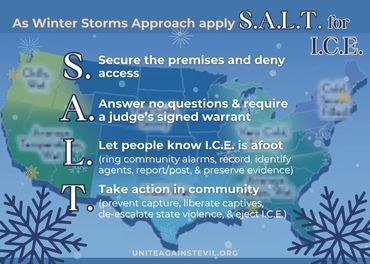 As Winter Storms Approach apply S.A.L.T. for I.C.E.