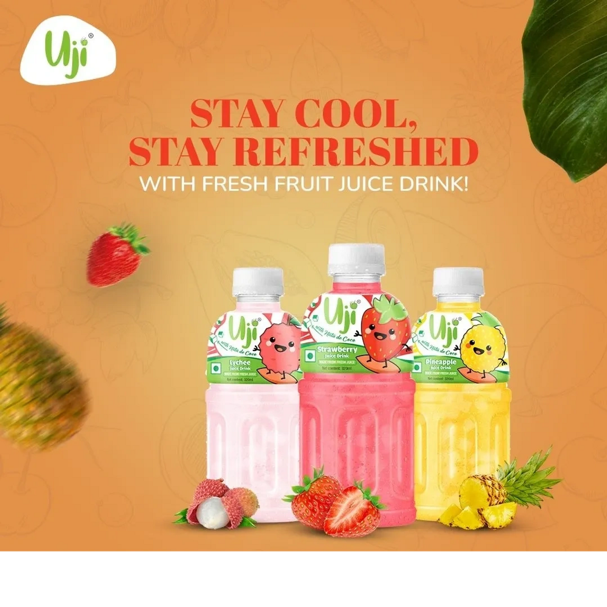 Uji Fresh fruit juice drink