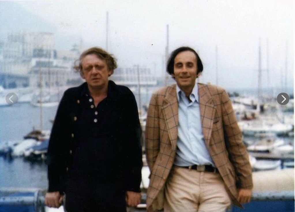 Stanley and Anthony Burgess, 1977, Photo by liana Burgess.