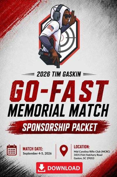 Poster for the 2026 Tim Gaskin Go-Fast Memorial Match sponsorship.