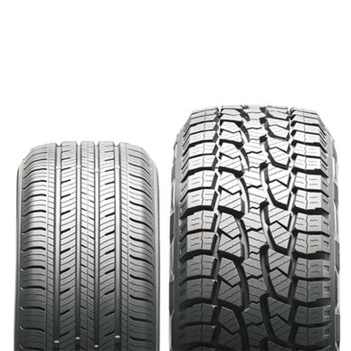 passenger tires and commercial truck tires 
