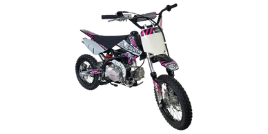 Pink Dirt bike, Icebear 125cc dirt bike, PAD-125, automatic pit bike, Sacramento ATV Motors Inc.