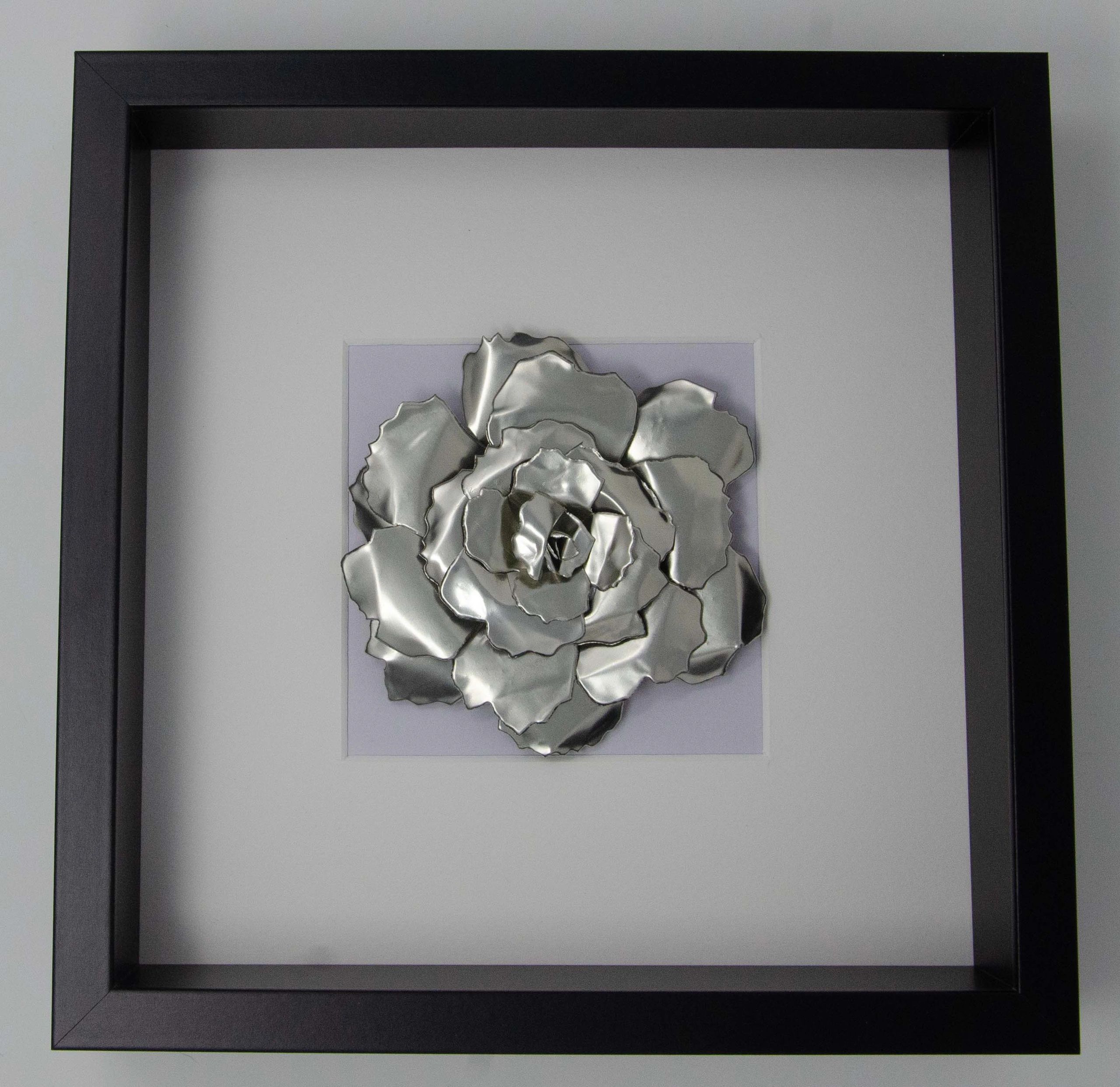 Metal Rose — Large, Untarnished (25×25cm) — image 1