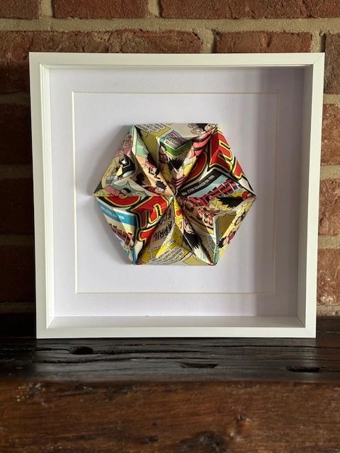 Folded Tricorne Triangles — Vintage Beano — image 1