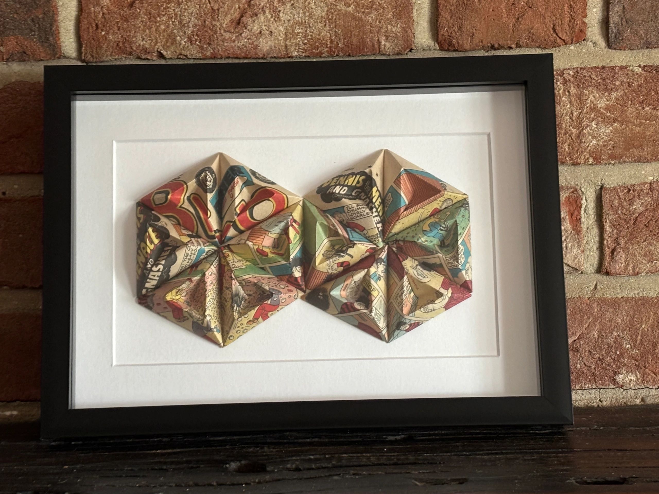 Folded Tricornes Triangles A4 — Vintage 1980's Beano — image 1