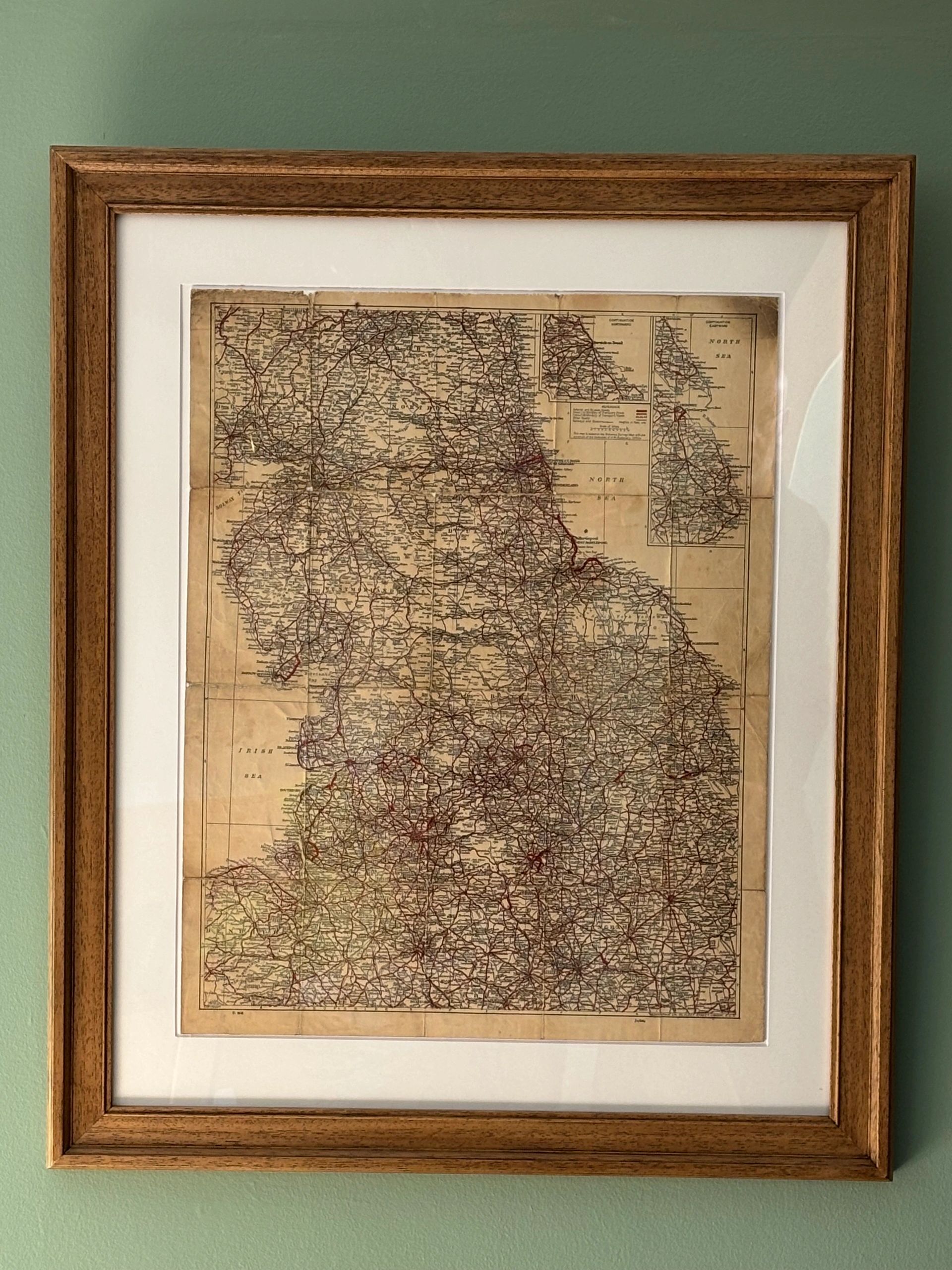 Northern Counties Vintage Map — image 1