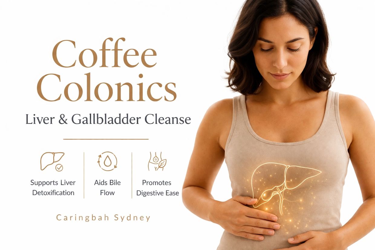 Coffee Colonics for liver and gallbladder cleanse with benefits for detoxification and digestion.