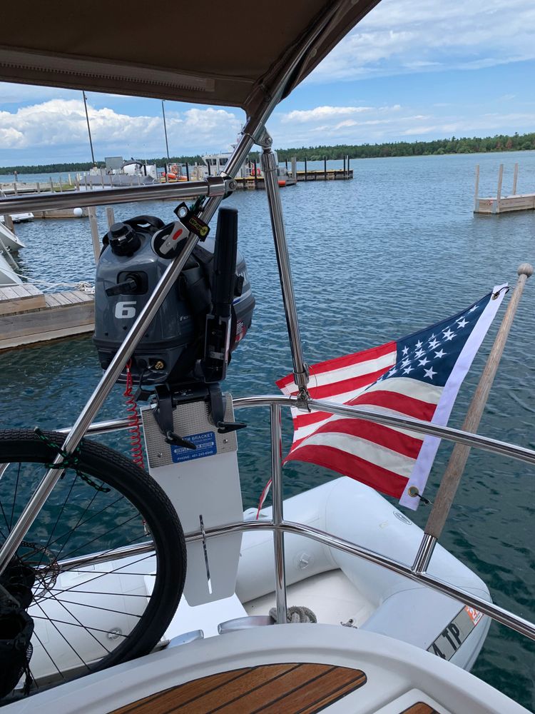 outboard motor mount sailboat