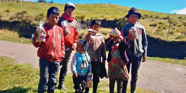 Children in the Andes Mountains of Ecuador hearing the Christmas story!