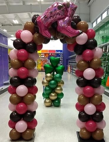 cowboy balloon arch