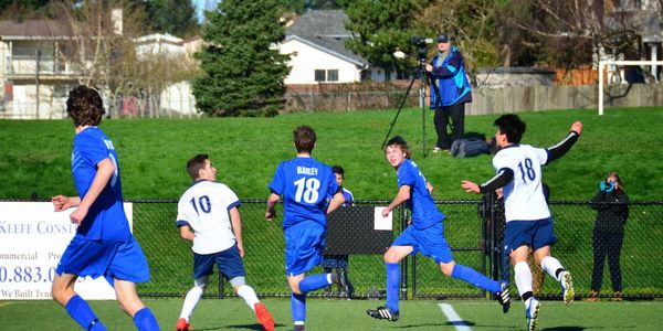 A hill in time saves using the camera jib..! Michael capturing some soccer action.