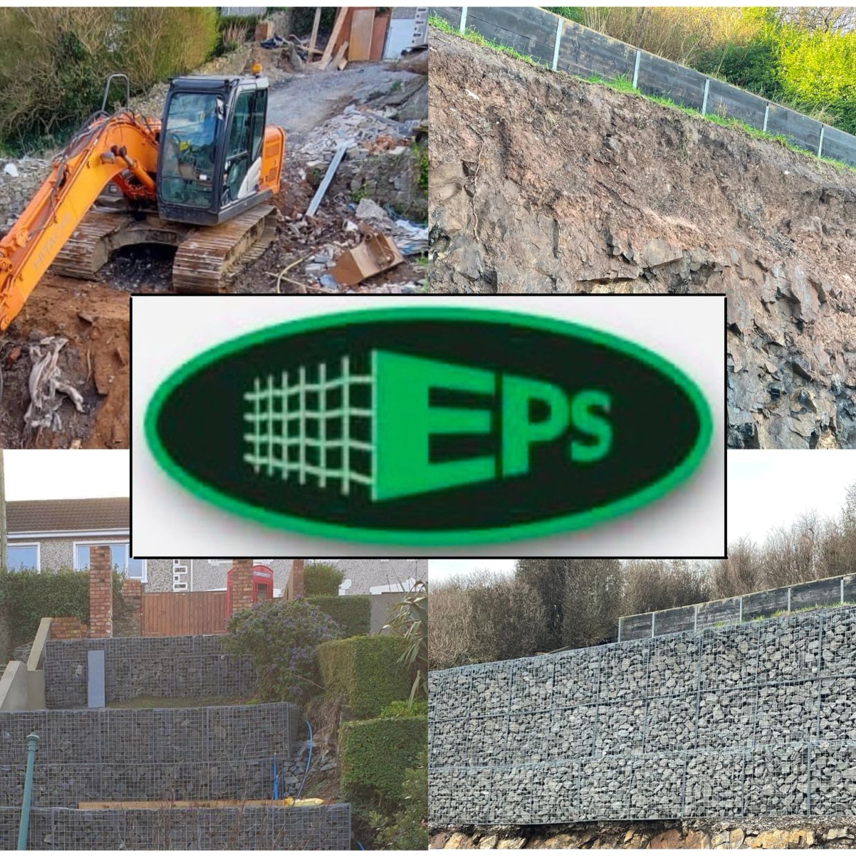 Gabion Retaining Walls before and after EPS logo