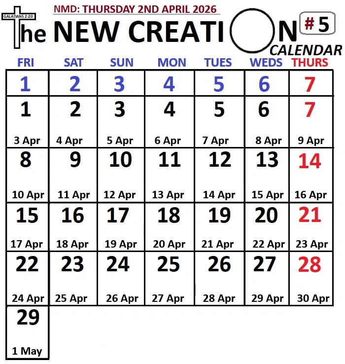 April 2026 calendar with days and dates.
