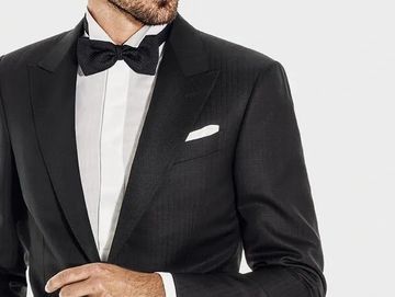 Man in classic black tuxedo