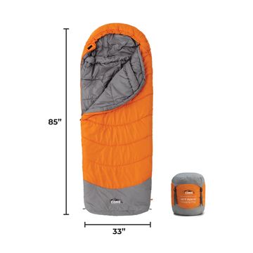 Core 10 Person Straight Wall Tent (Full Rainfly) 