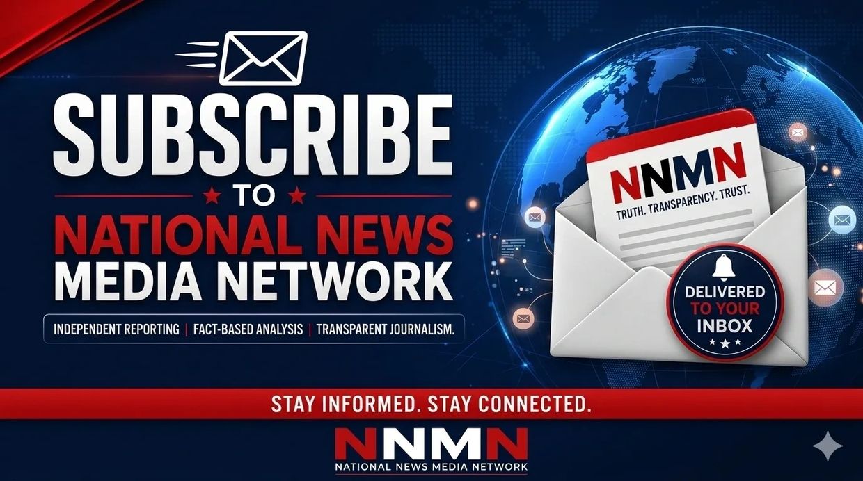 Subscribe to National News Media Network (NNMN) and receive breaking news, independent reporting, fact-based analysis, and transparent journalism delivered directly to your inbox. Stay informed with timely coverage of national politics, public policy, world affairs, business, technology, and the stories shaping America and the world.