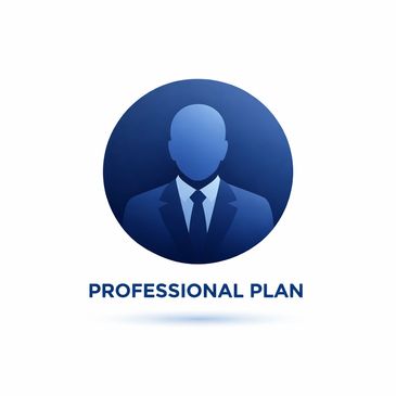 Icon of a professional figure representing the Professional Plan.