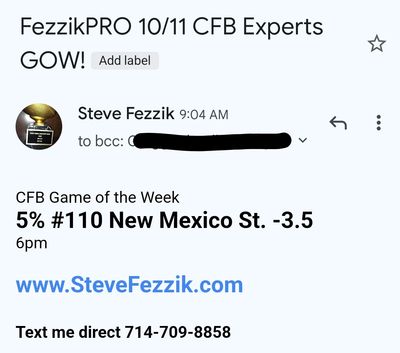 Interesting how many people don't take Steve Fezzik's second piece of  advice when betting on sports 