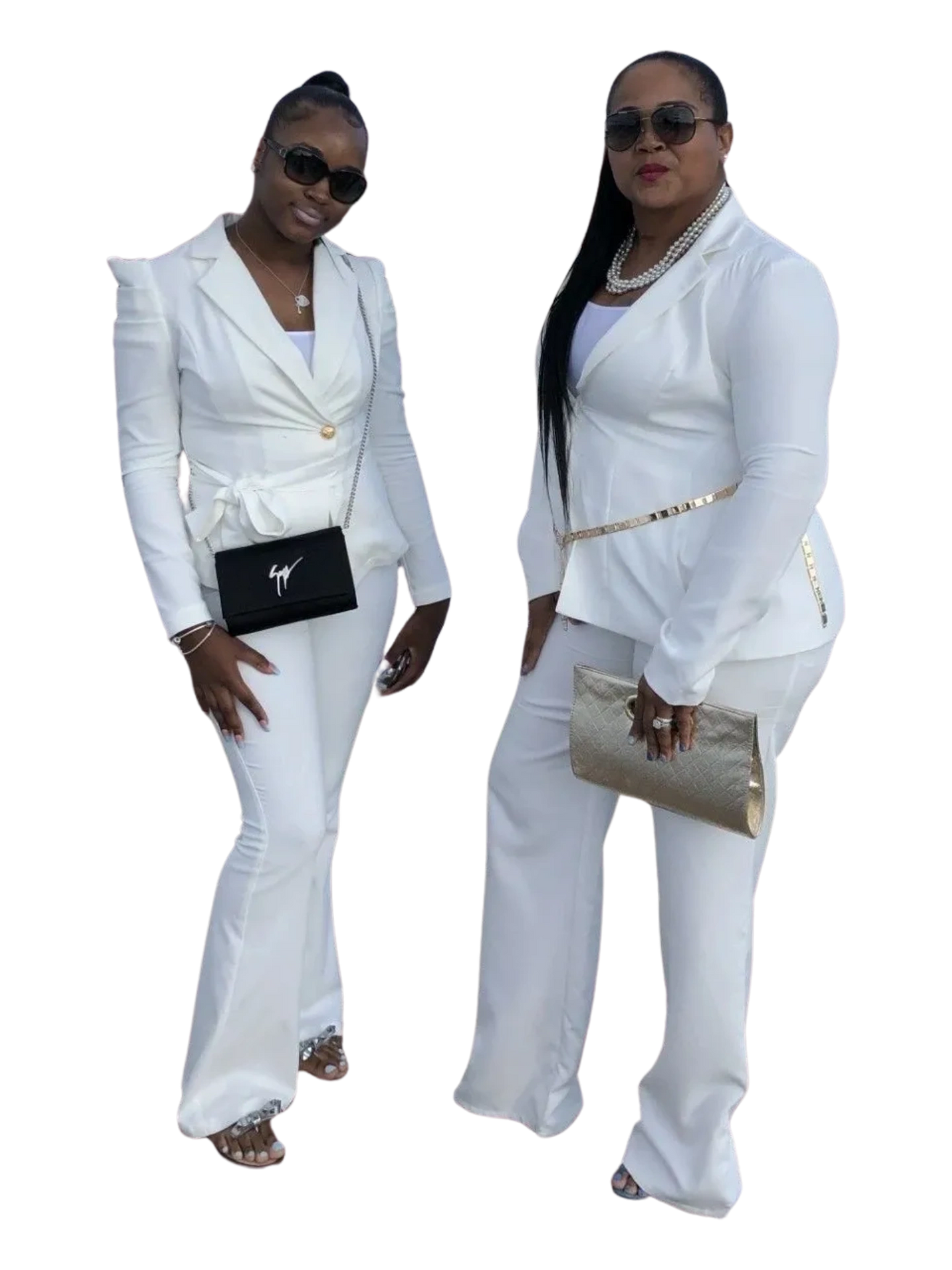 Daughter and Mother Bonding at a Sista Girl Wedding.