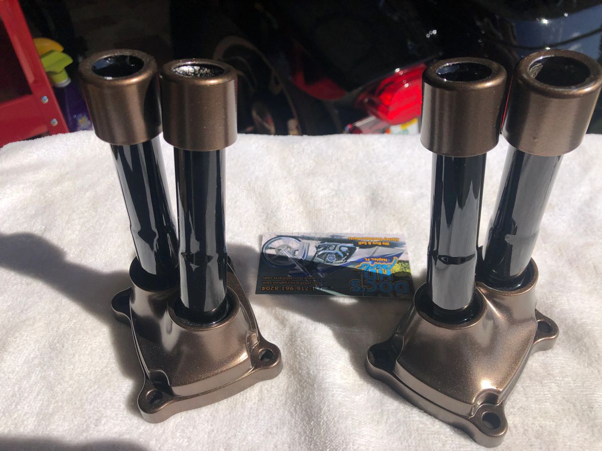 M8 “ST” BRONZE PUSH ROD BASES & COUPLERS AND BLACK TUBES KIT