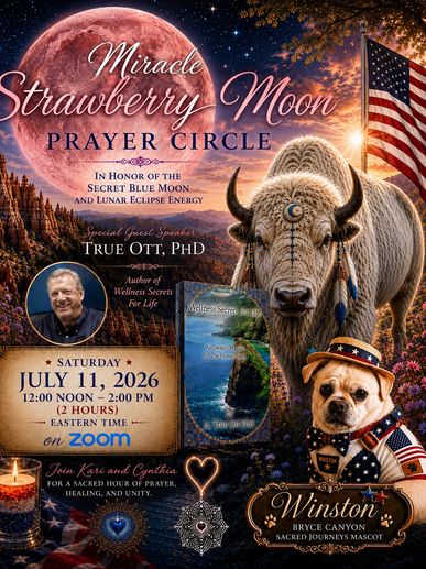 Join our miracle Moon prayer Circle we do prayers and bring great speakers in for one hour on Zoom f