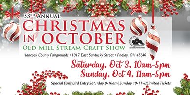 Cloud Productions Christmas in October Craft Show Oct 3-4, 2020
