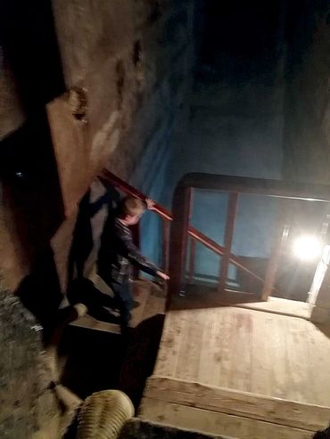 Adventuring in to a pyramid in Egypt