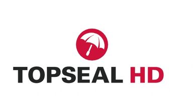 TOPSEAL HD logo and illustration in a white background