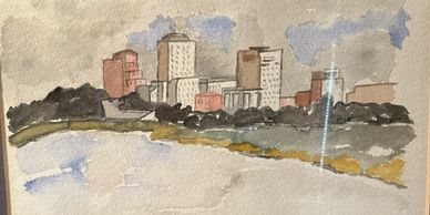 Memphis watercolor 