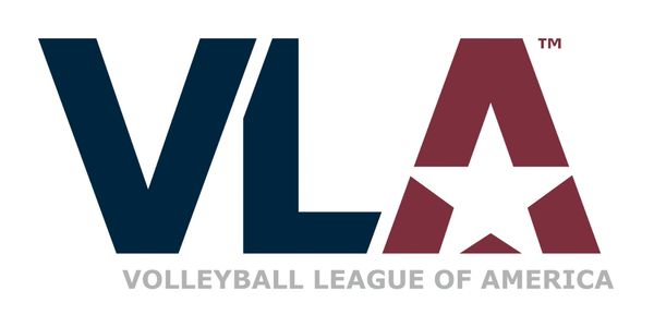 Logo of Volleyball League of America featuring VL and a star.