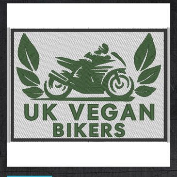 vegan biker patch
