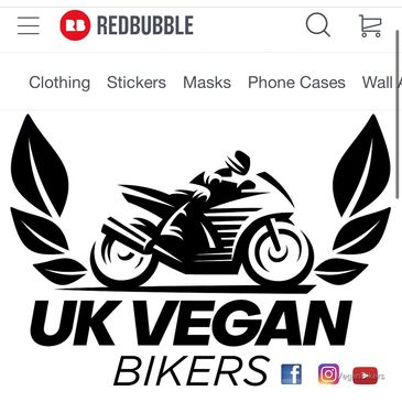 vegan biker sticker