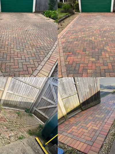 GCPW Block Paved Driveway Clean and Resand