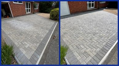 GCPW Driveway Clean, Polymeric Resand and Seal