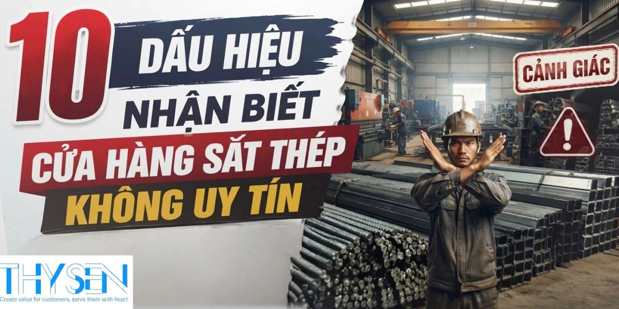 10 dấu hiệu nhận biết cửa hàng sắt thép không uy tín.