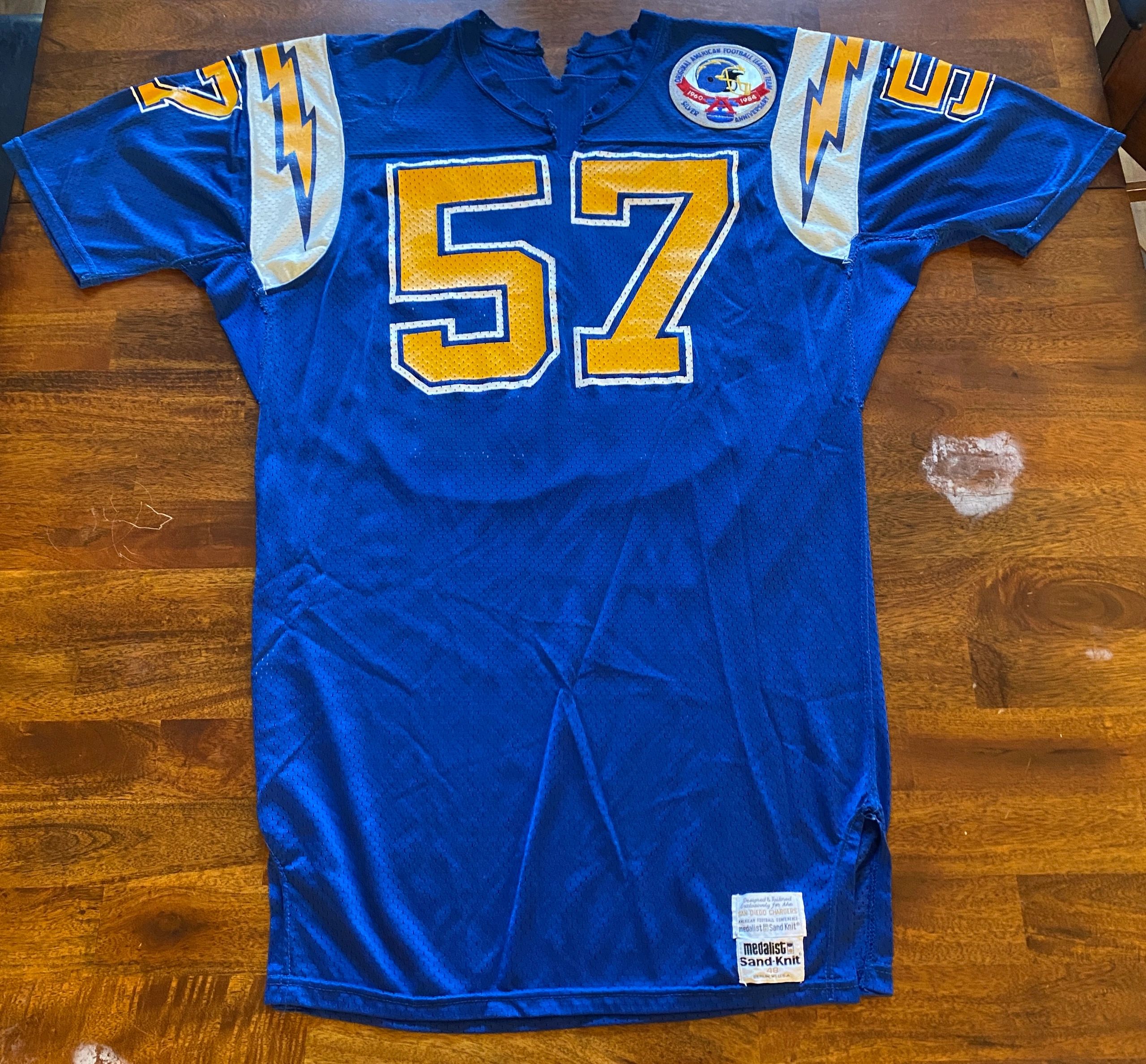 Linden King Game Worn Chargers Jersey
