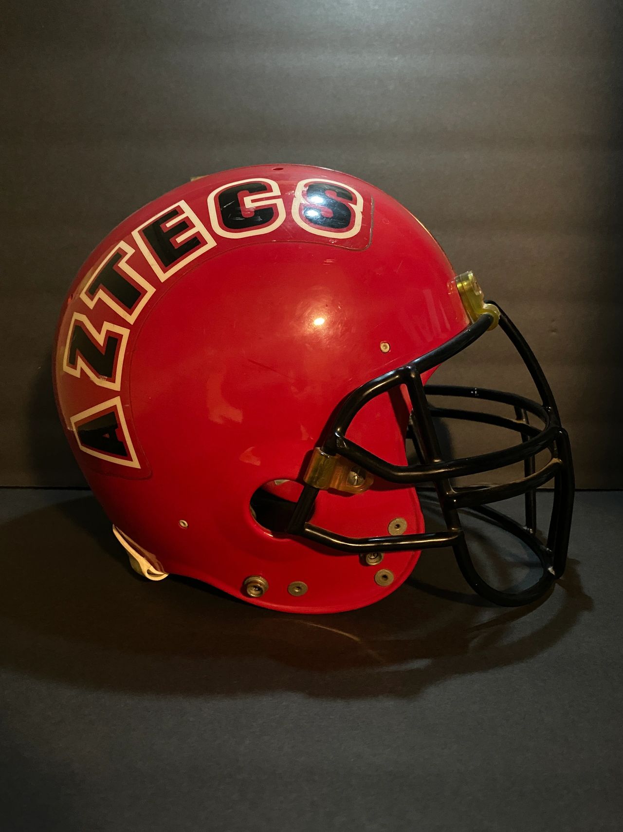 SDSU Aztecs game worn helmet 1988