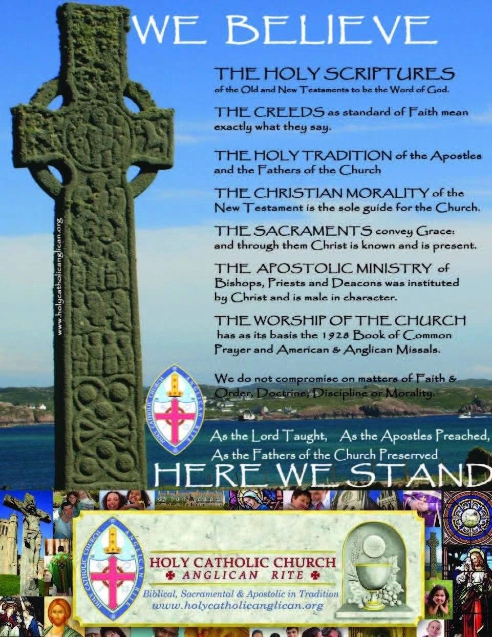 Stone cross — Here We Stand, Holy Catholic Church Anglican Rite