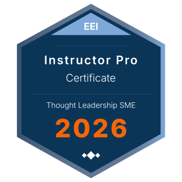 Instructor Pro Certificate badge for Thought Leadership SME 2026.